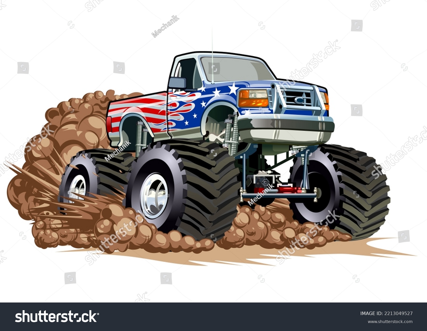 Cartoon Monster Truck Available Eps10 Separated Stock Vector Royalty Stock Vector Cartoon Monster Truck Available Eps Separated By Groups And Layers With Transparency Effects 2213049527