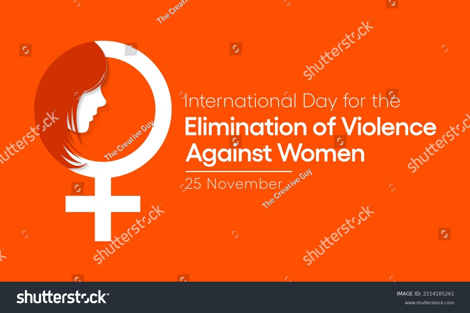 International Day Elimination Violence Against Women Stock Vector ...