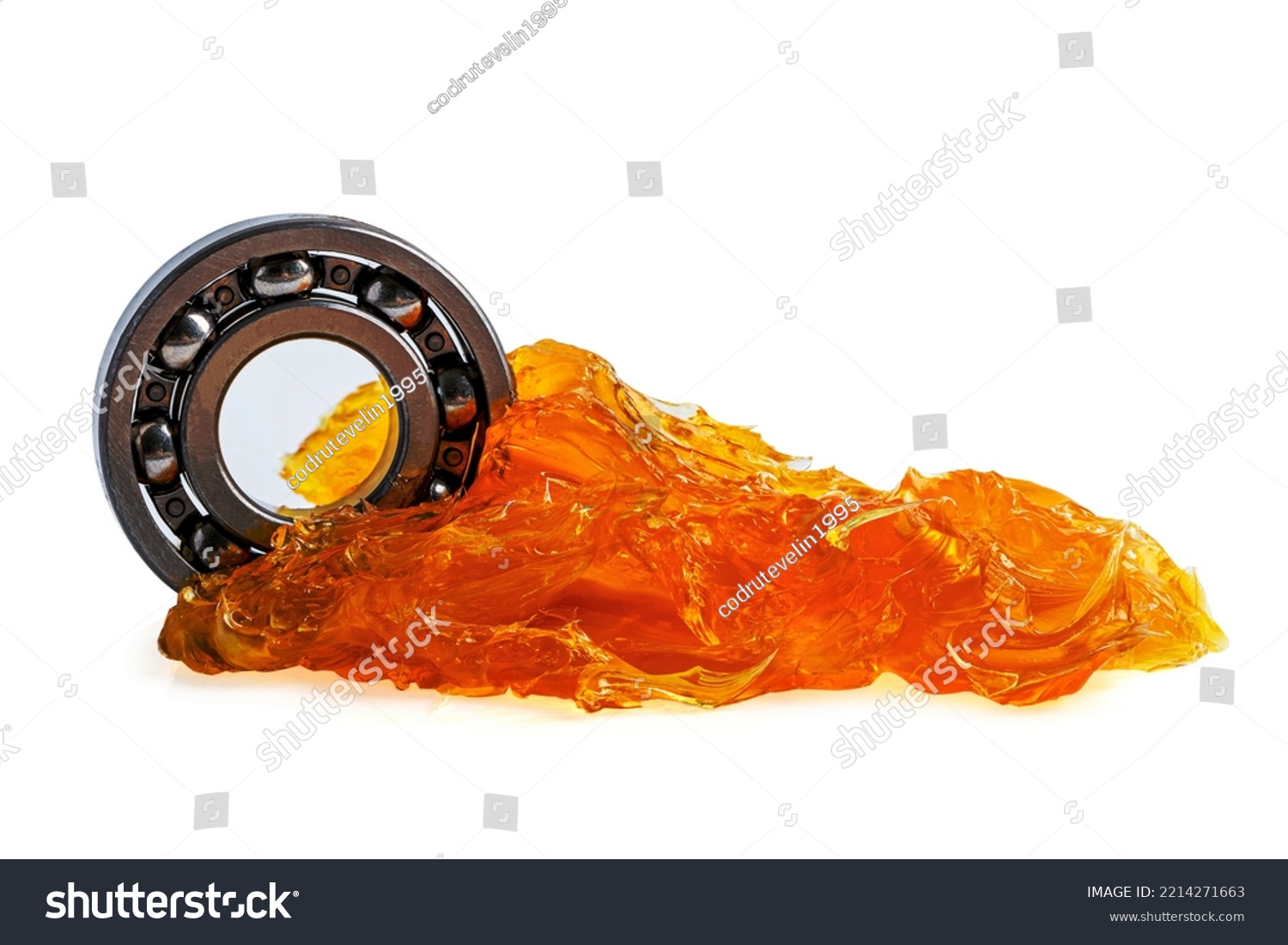 Ball Bearing Grease Lithium Machinery Lubrication Stock Photo ...