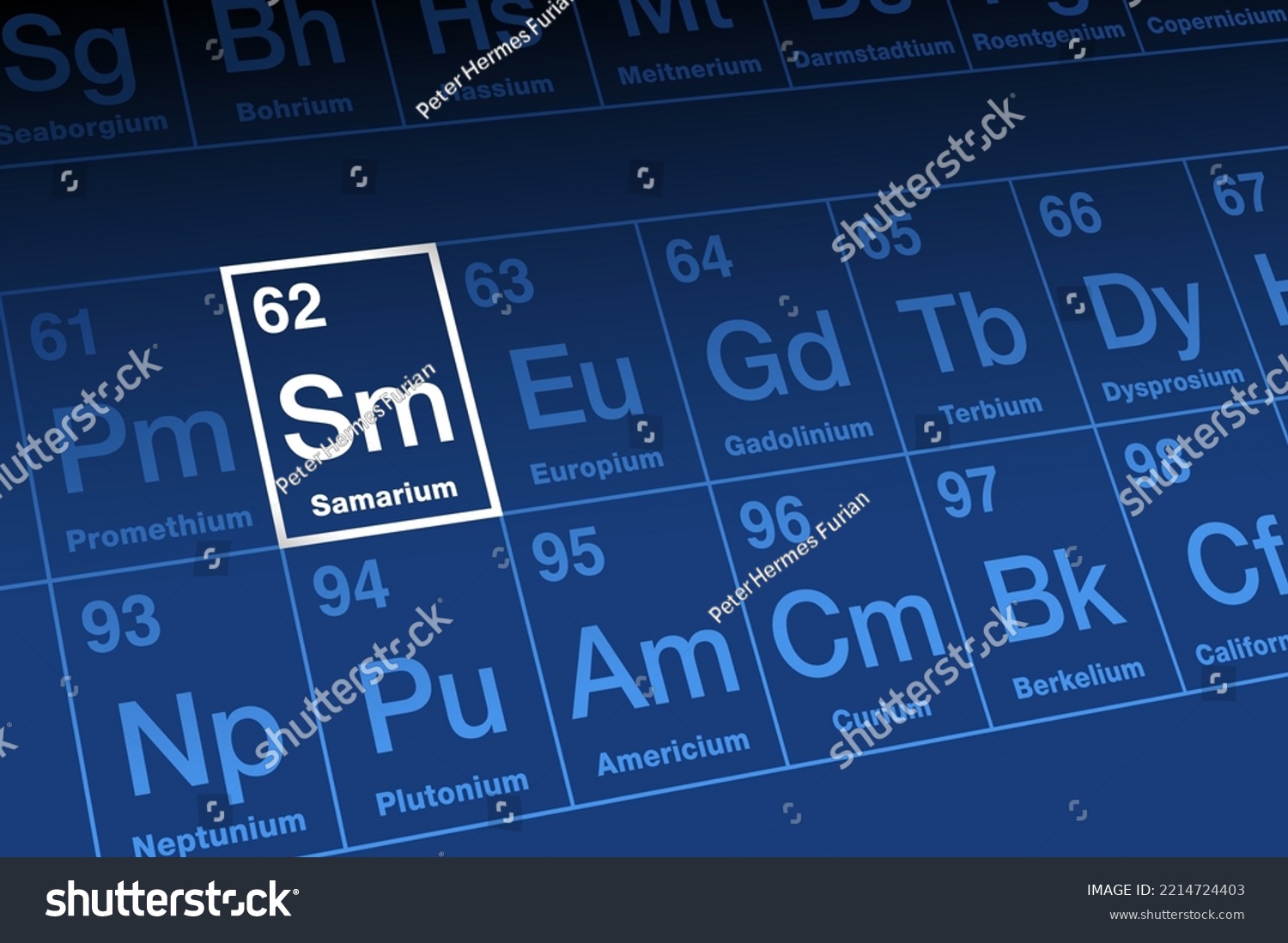 Samarium On Periodic Table Rare Earth Stock Vector (Royalty Free ...