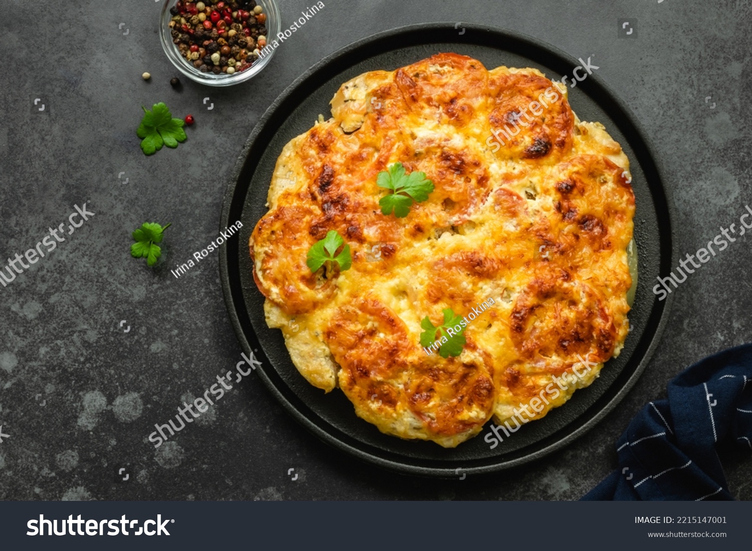 Crispy Oven Baked Chicken Fillets Cheesy Stock Photo 2215147001