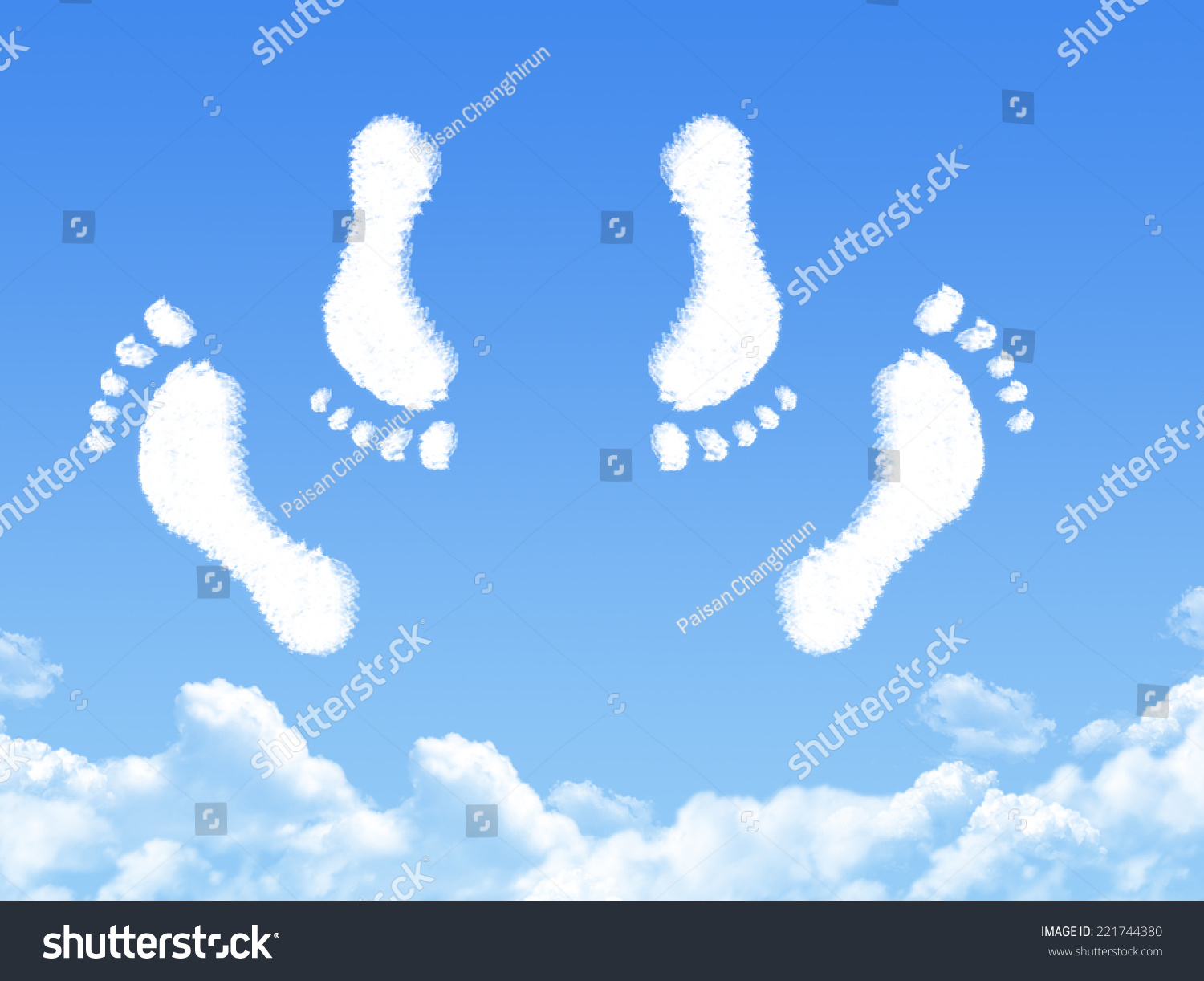 Feet Couple Having Sex Cloud Shape Stock Illustration 221744380