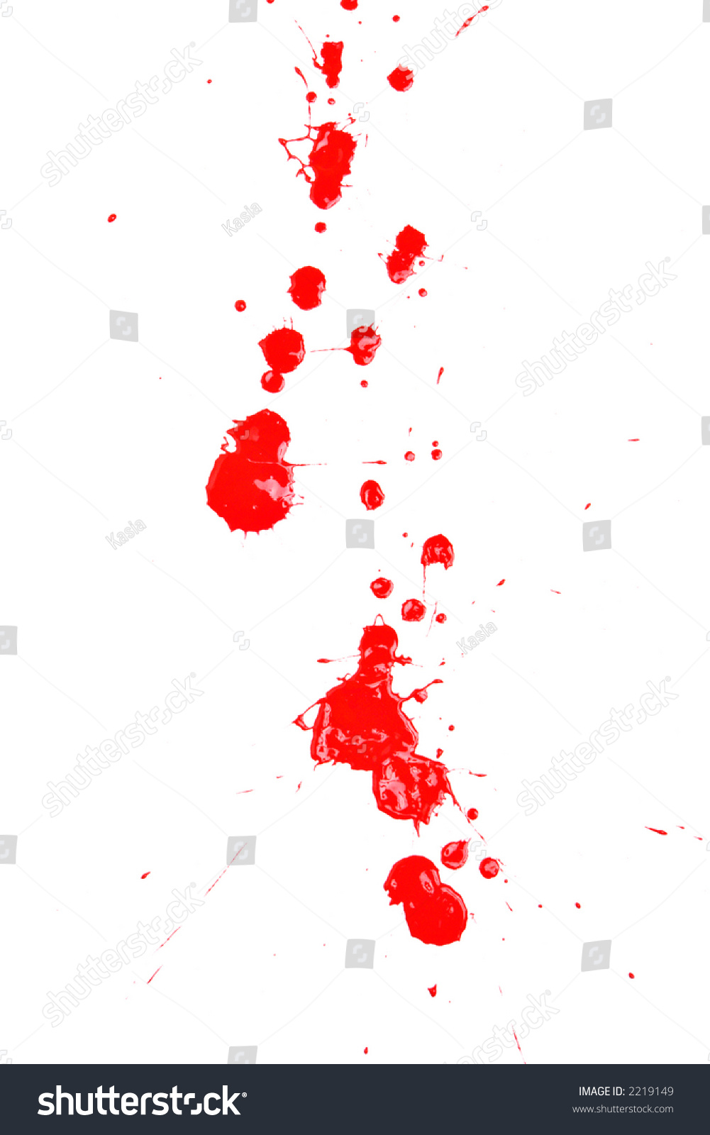 Red Paint Splashed On White Background Stock Photo 2219149 | Shutterstock