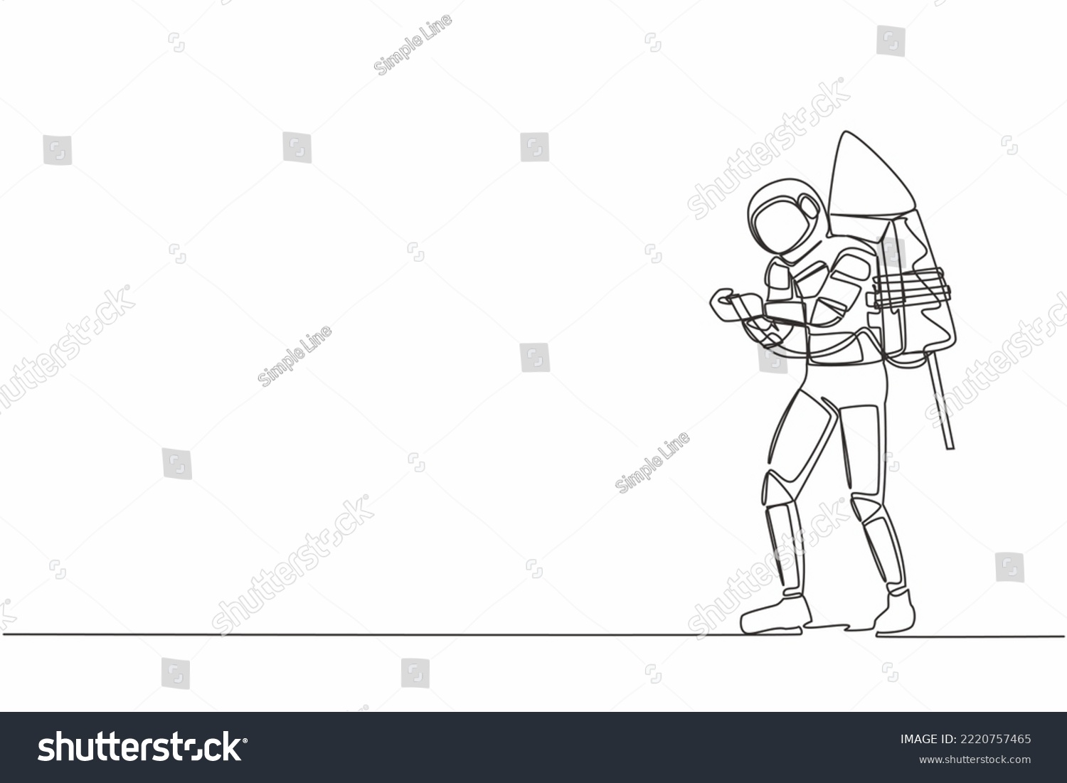 18 Astronaut Attach To Rocket Stock Vectors, Images & Vector Art ...