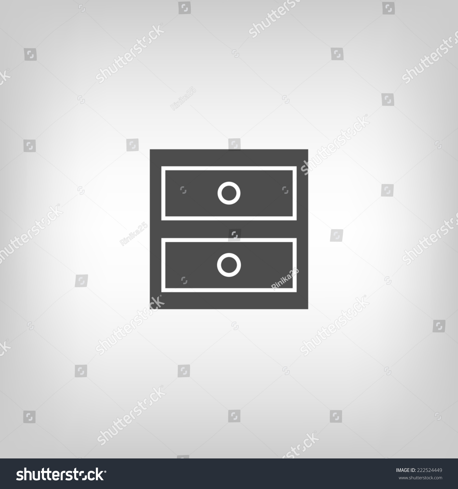 Chest Drawers Logo Grey Colors Copyspace Stock Illustration 222524449 ...