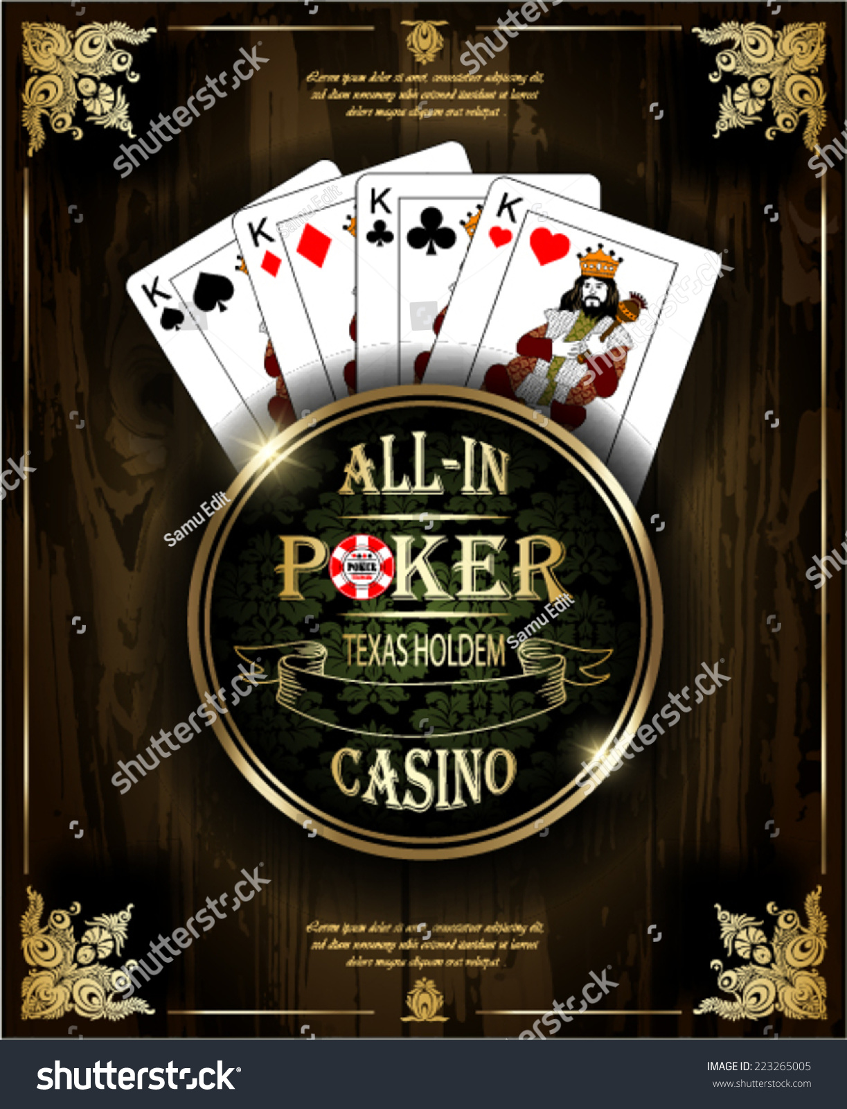 Controversial why not highway Poker Kings Vector Background Poker Casino Stock Vector (Royalty Free)  223265005 | Shutterstock