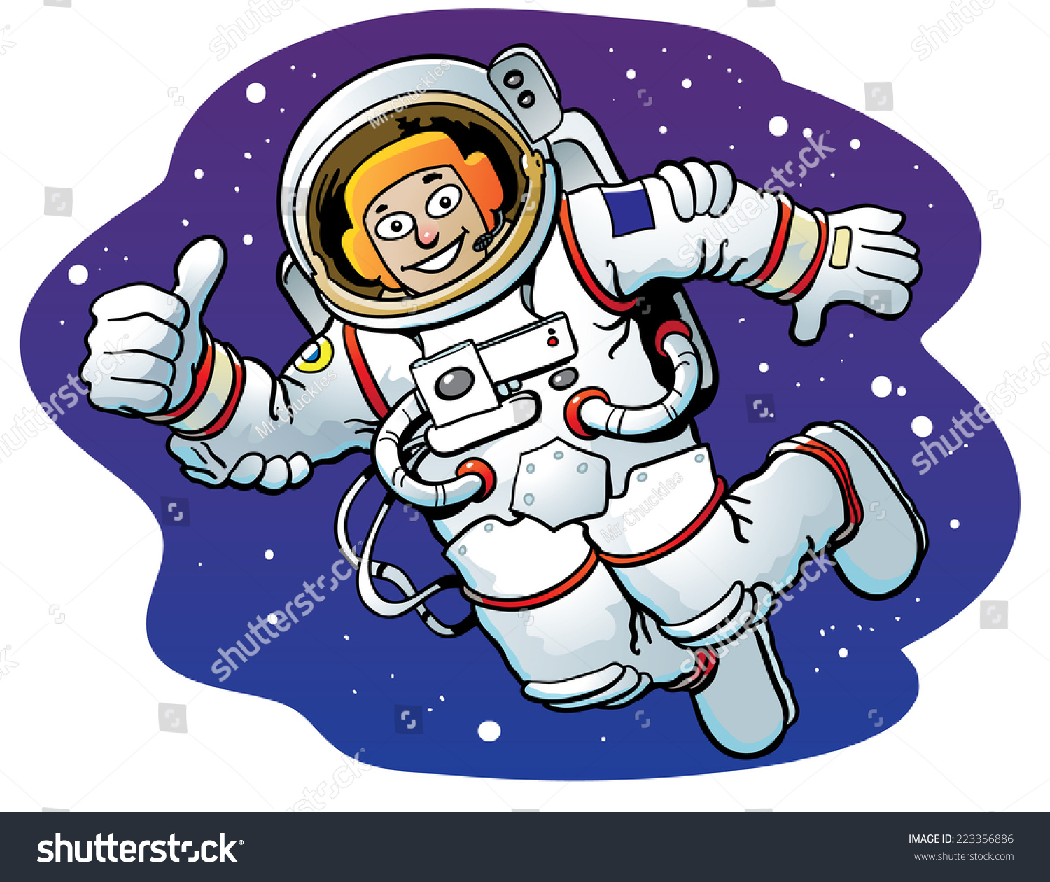 Космонавт на прозрачном фоне