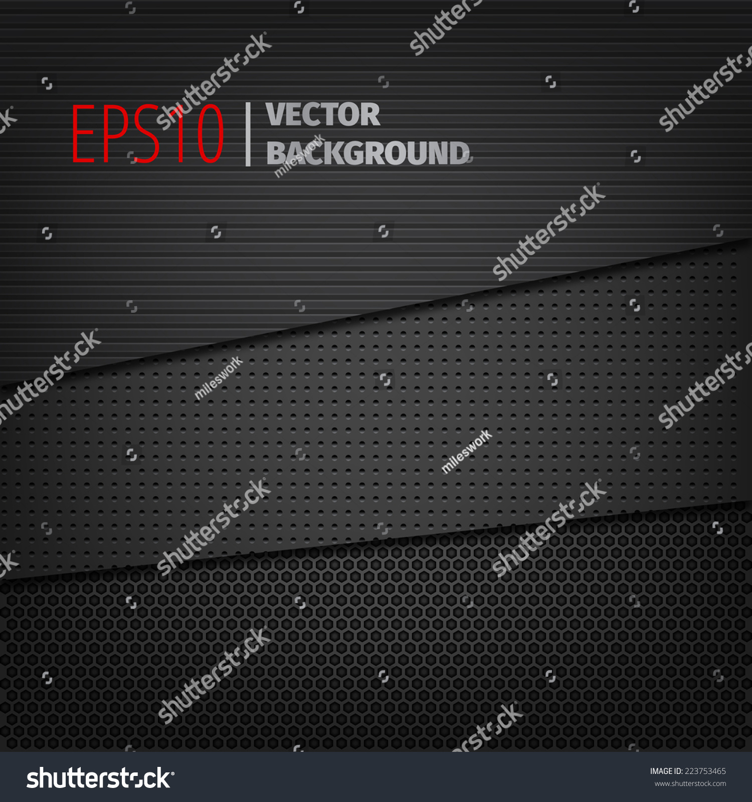 Set Vector Dark Black Backgrounds Stock Vector (Royalty Free) 223753465 ...