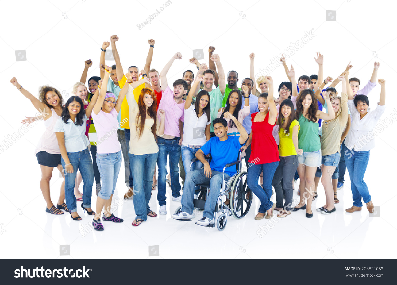 Large Group People Celebrating Stock Photo 223821058 | Shutterstock