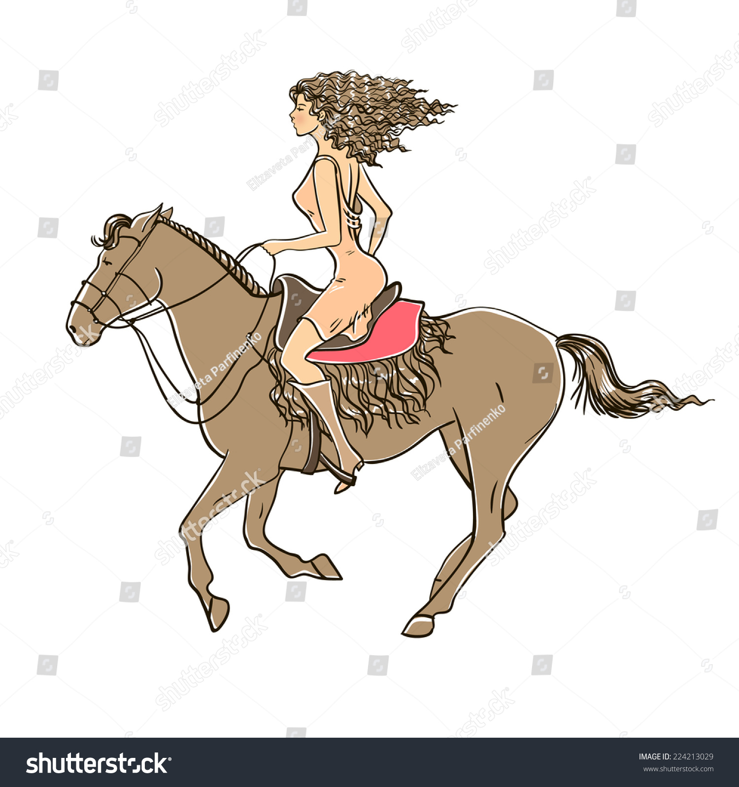Баба на коне