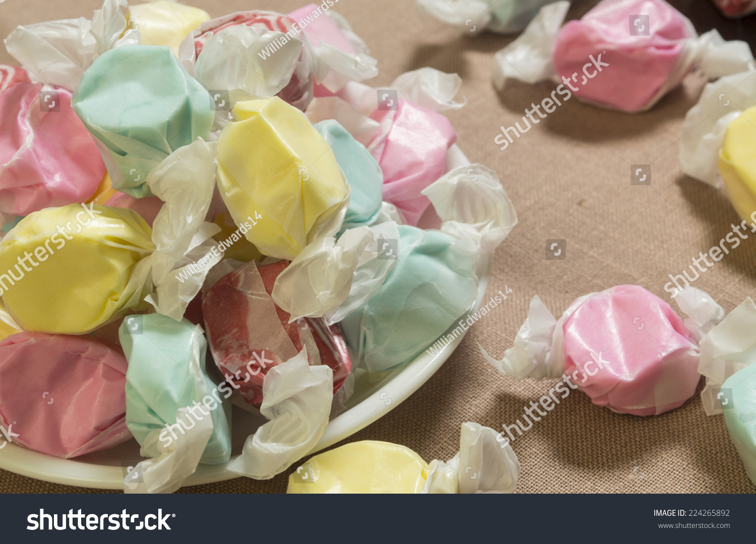 Candy Bowl Salt Water Sweet Taffy Stock Photo 224265892 Shutterstock   Stock Photo Candy Bowl Of Salt Water Sweet Taffy Taffy 224265892 