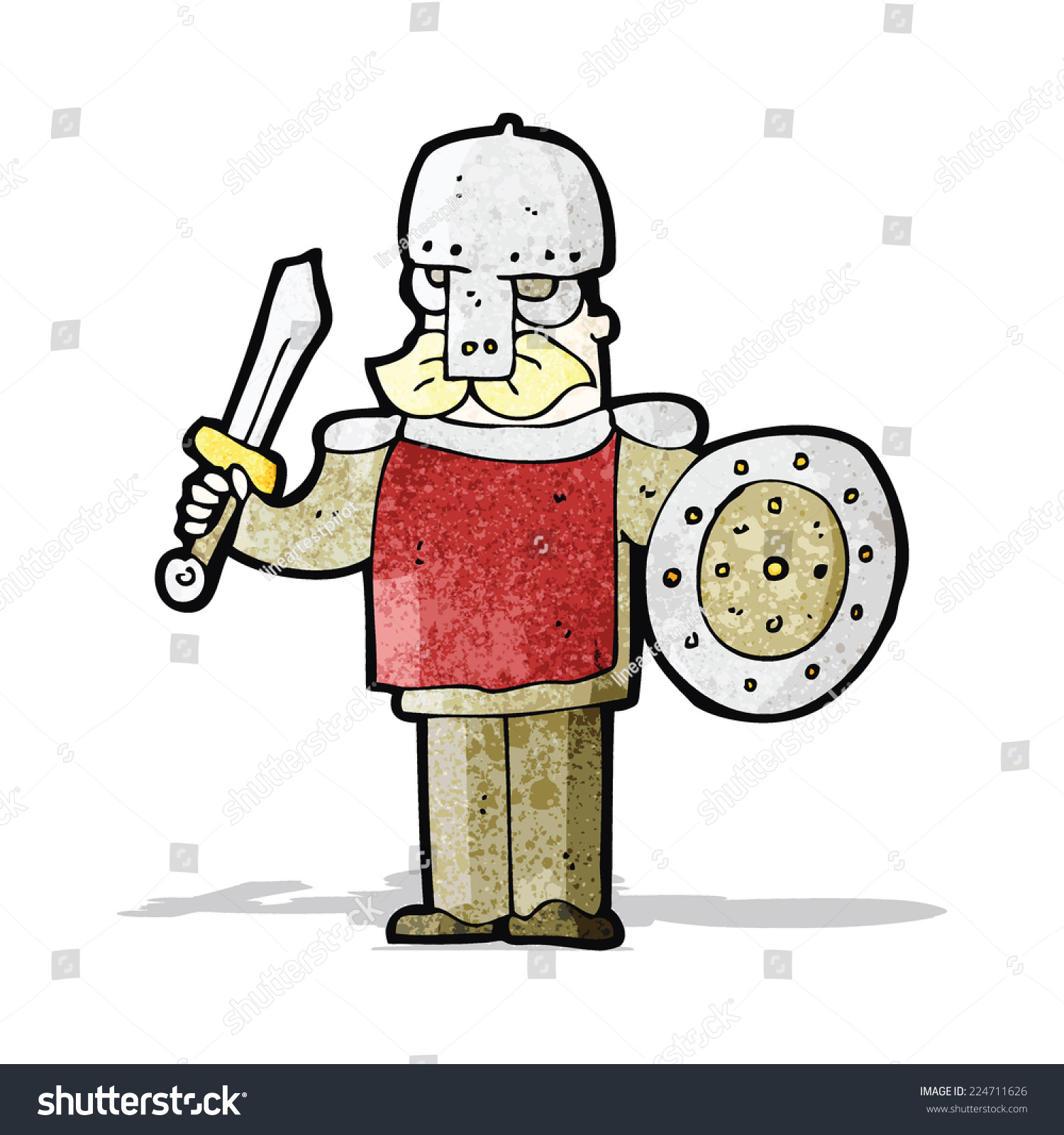 Cartoon Viking Warrior Stock Vector (Royalty Free) 224711626 | Shutterstock