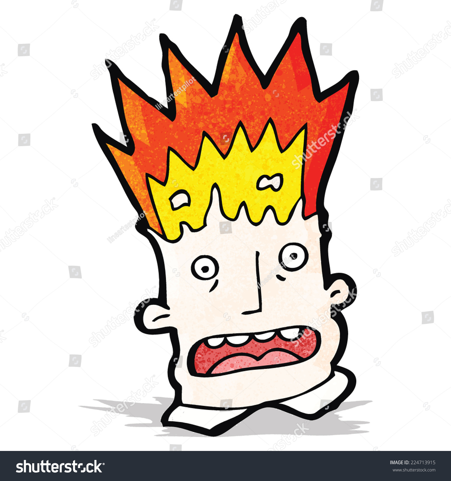 Cartoon Exploding Head Stock Vector (Royalty Free) 224713915 Shutterstock.