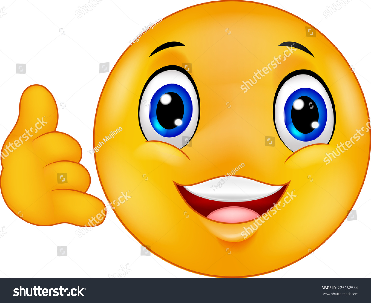 Call Me Emoticon Stock Illustration 225182584 