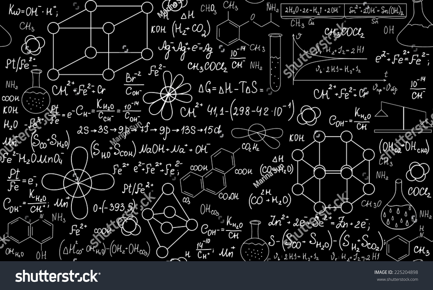 Векторные изображения формулы по химии