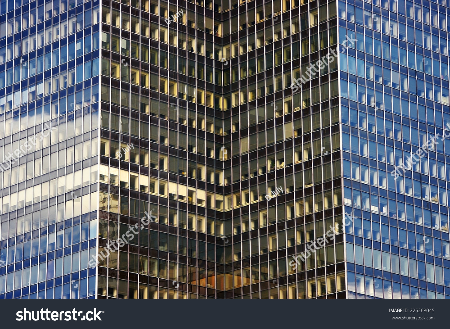 Glass Texture Office Building Commercial District Stock Photo 225268045 ...