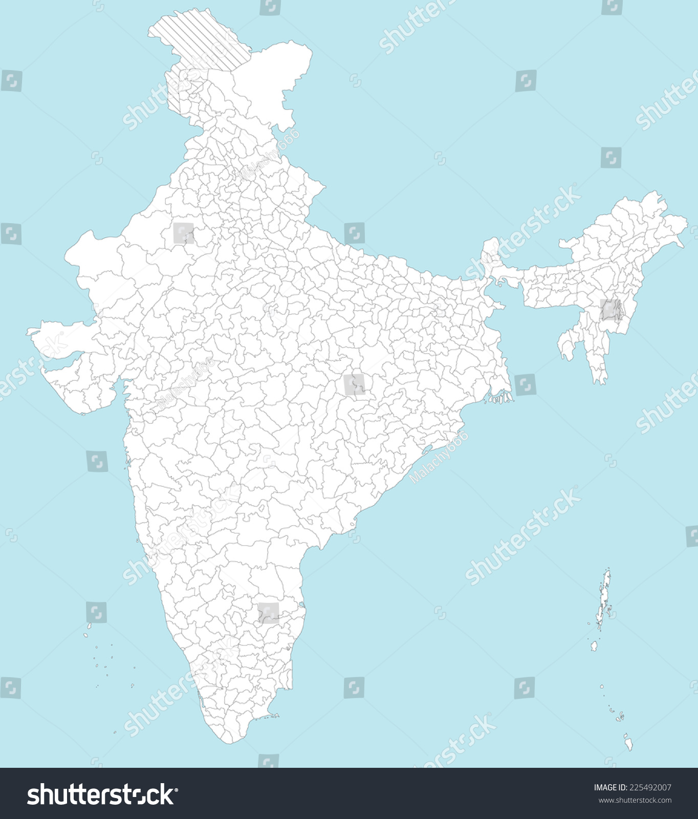 India District Map Vector Images Stock Photos Vectors Shutterstock