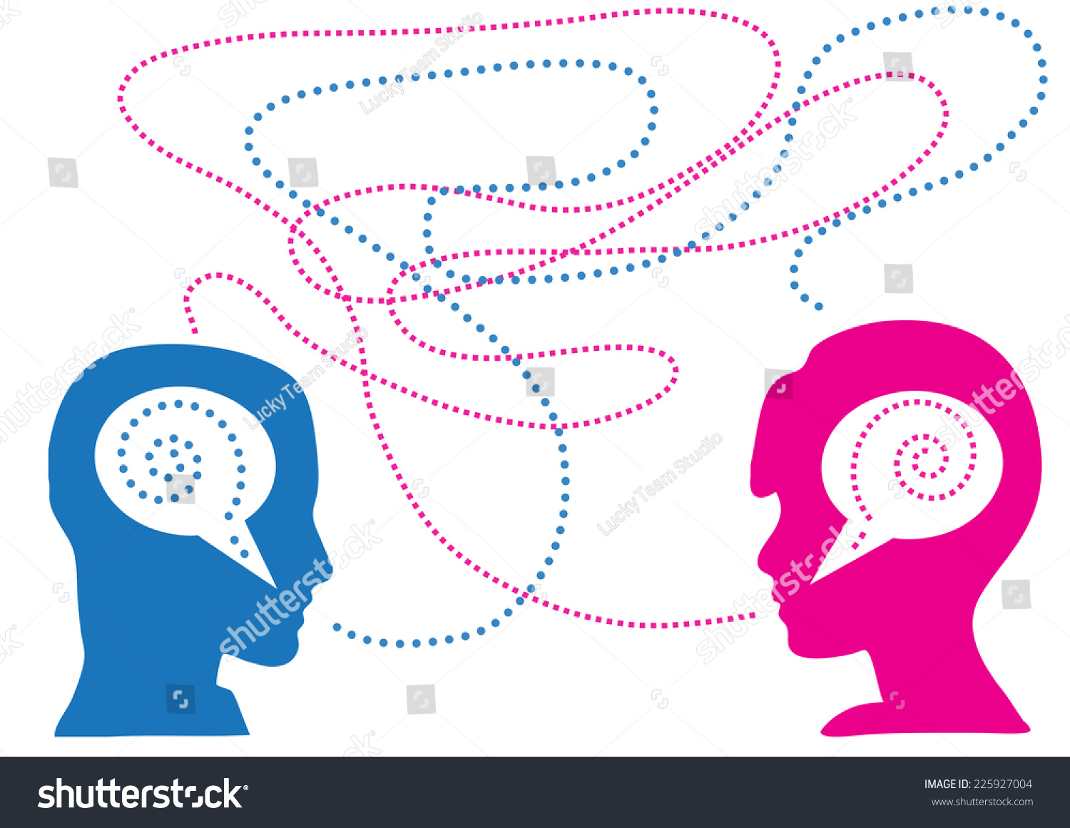 Lack Communication Between Pair Stock Vector (Royalty Free) 225927004 ...