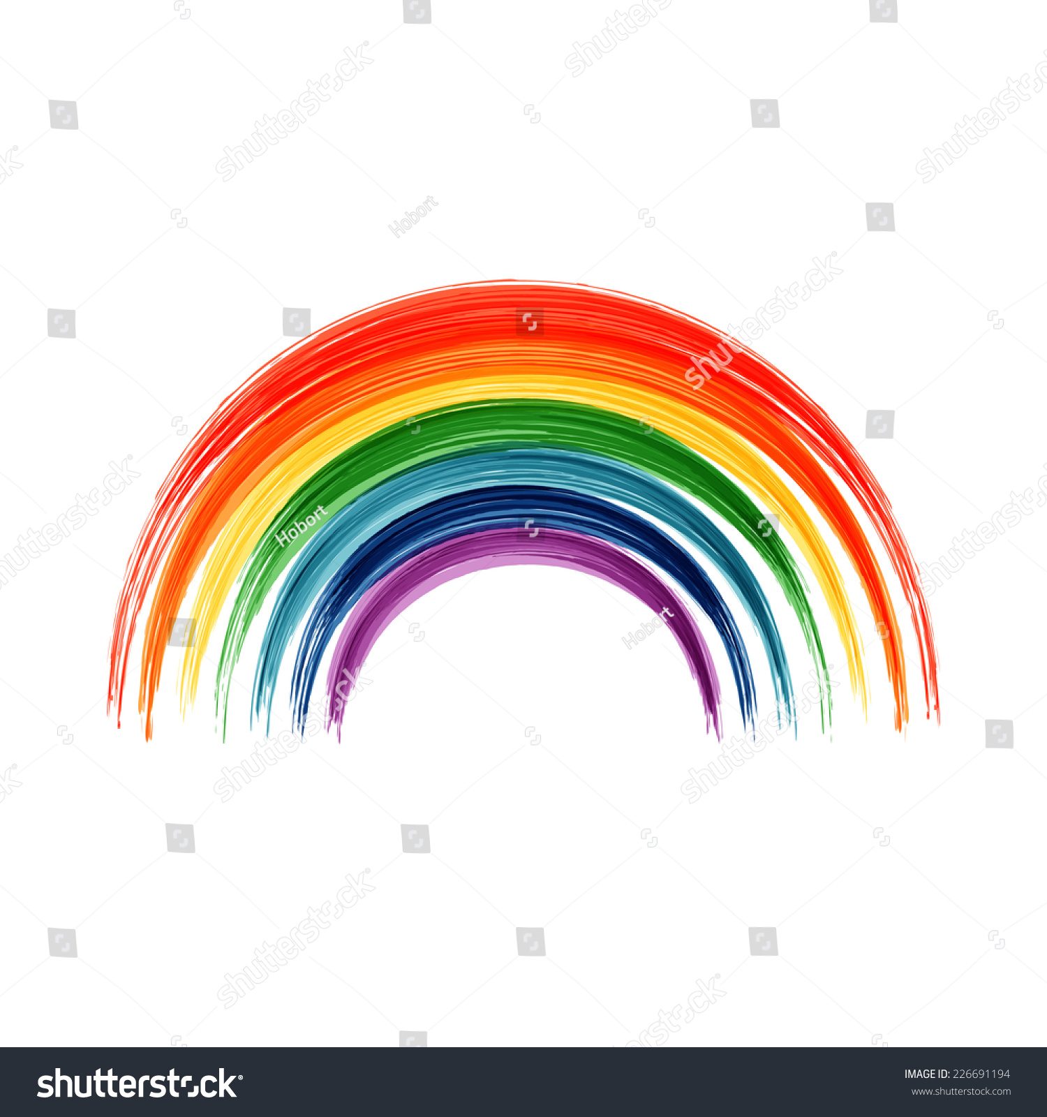 Art Rainbow Abstract Vector Background Acrylic Stock Vector (Royalty