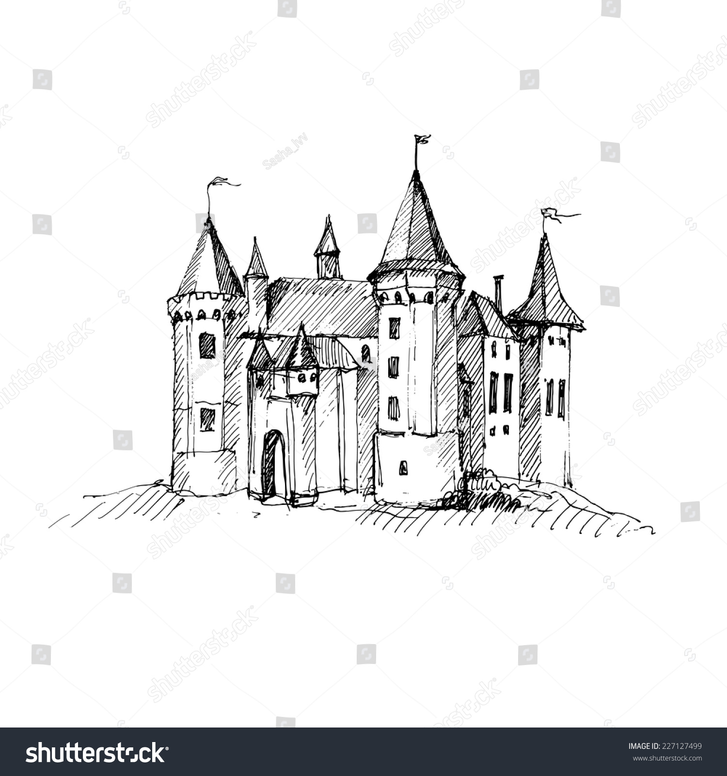 Замок Бран эскиз