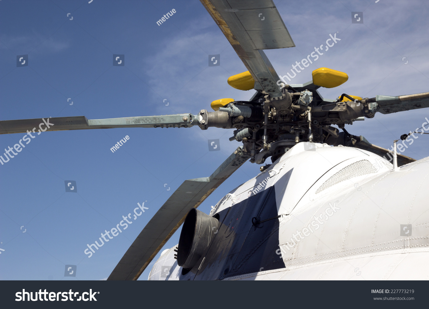 Civil Helicopter Engine Mechanism Detail Part Stock Photo 227773219 ...