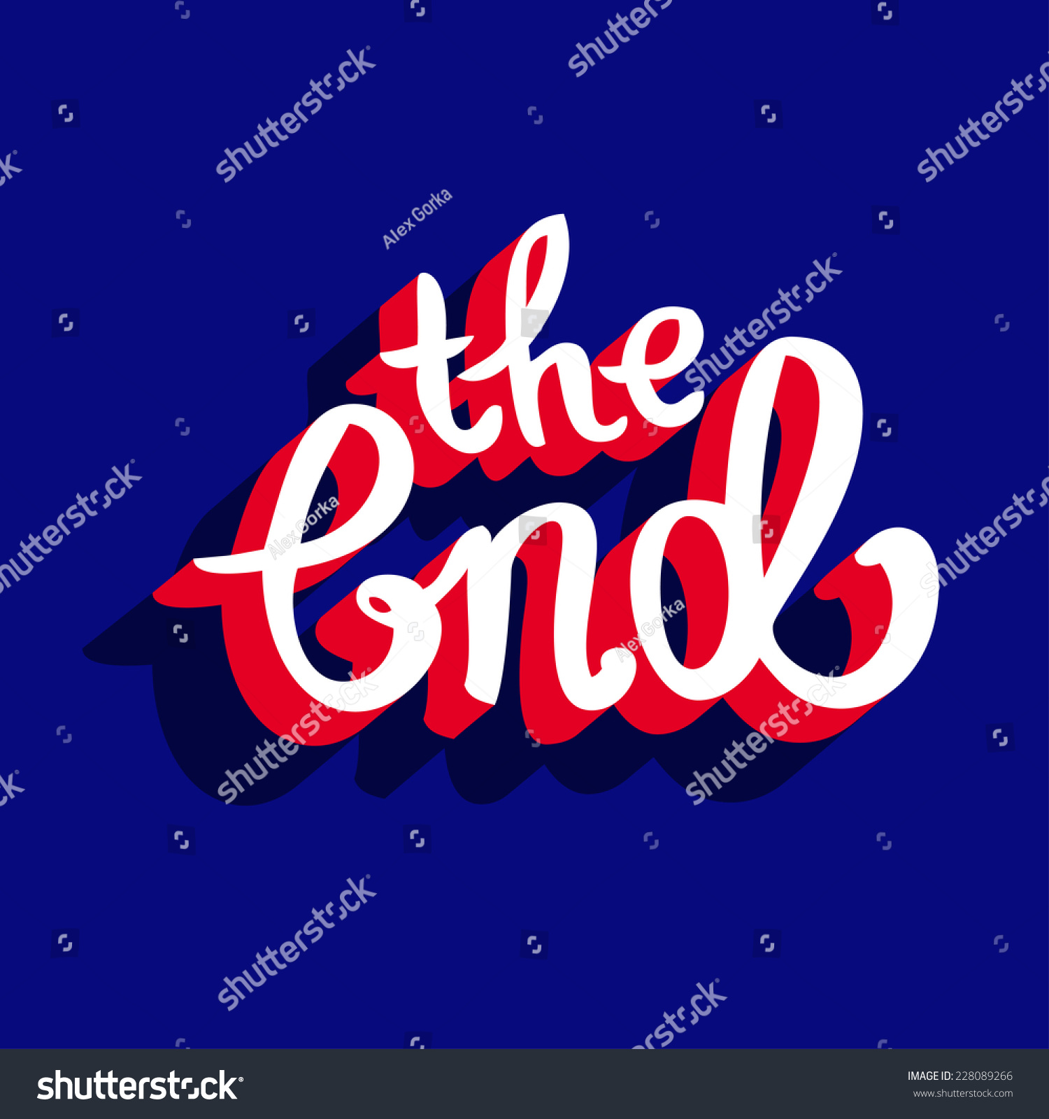 End Movie Ending Screen Background Stock Vector (Royalty Free ...