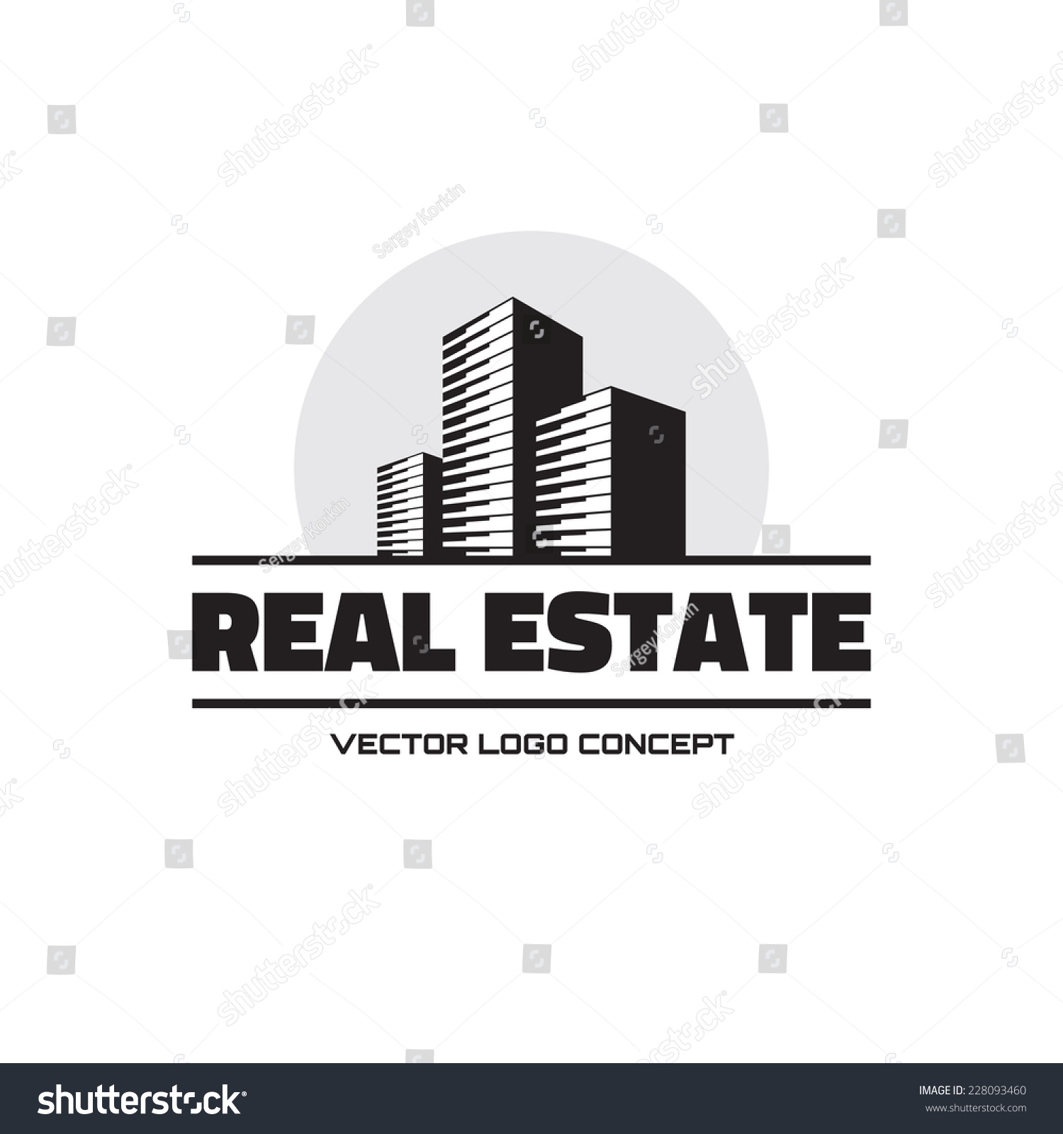 Real Estate Vector Logo Template Concept Stock Vector (Royalty Free ...