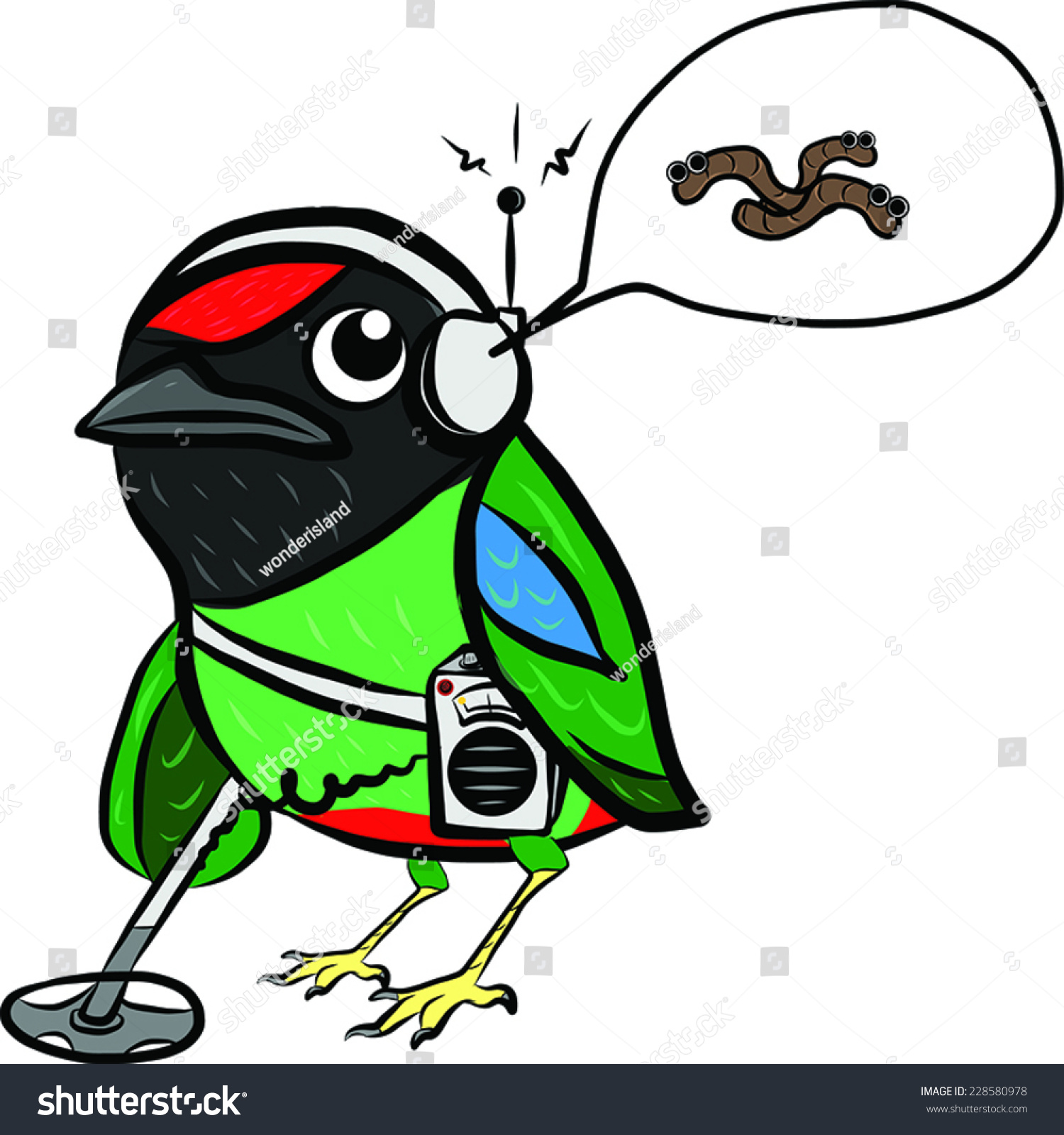 Funny Hand Drawn Pitta Bird Cartoon Vector De Stock Libre De Regal As