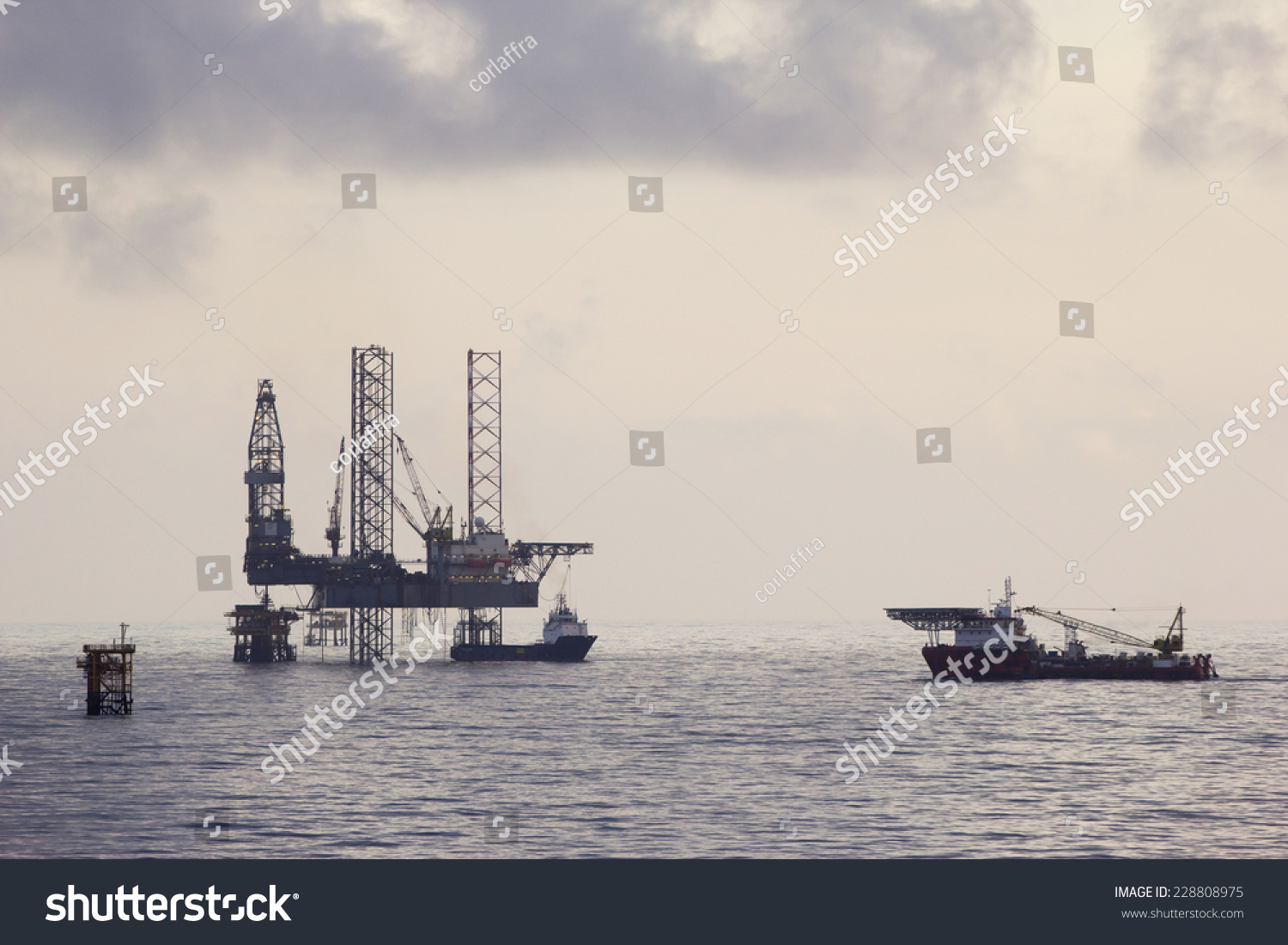 Oil Rig Supply Vessels Stock Photo 228808975 | Shutterstock