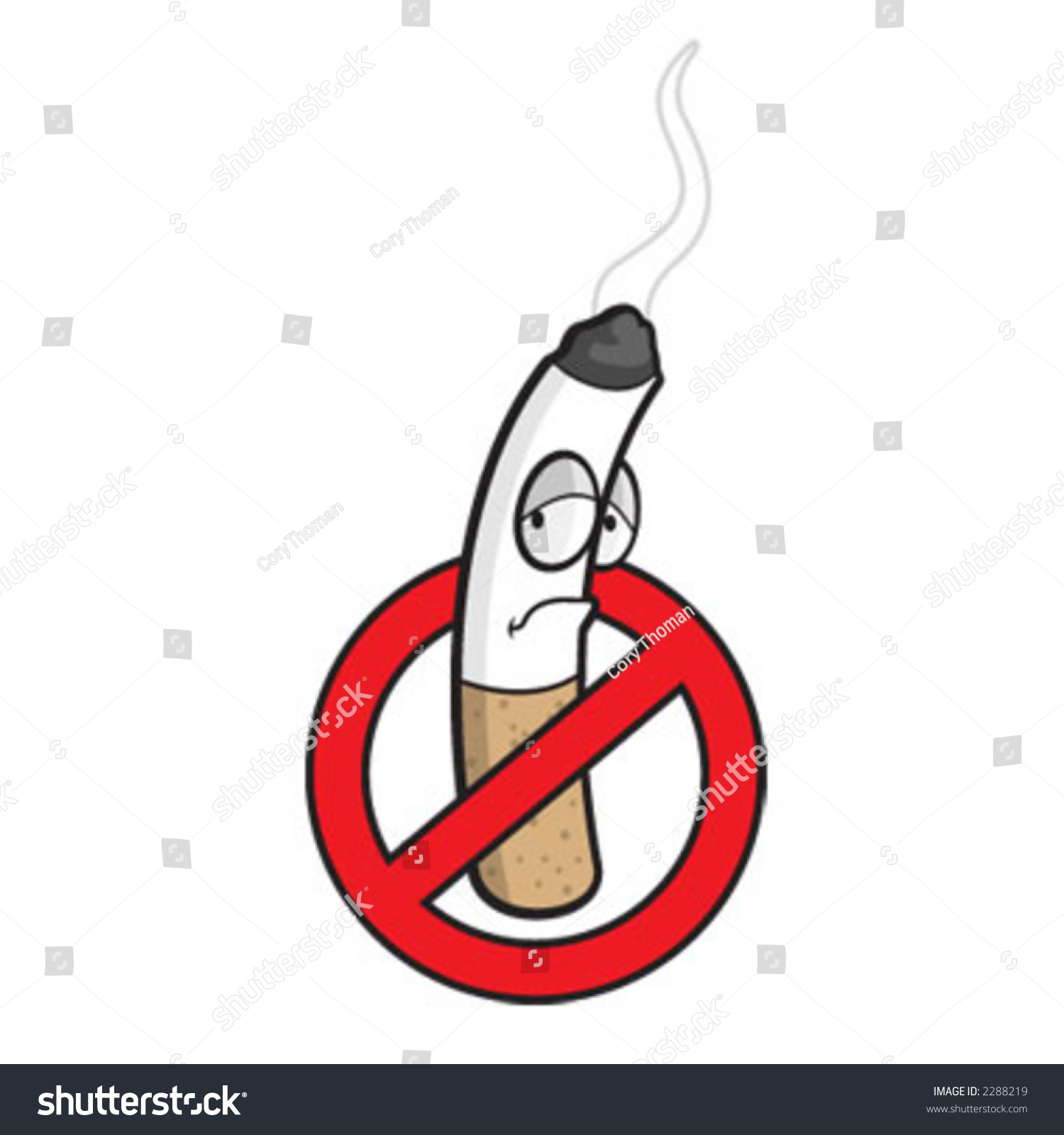 No Smoking Symbol Stock Vector (Royalty Free) 2288219 | Shutterstock