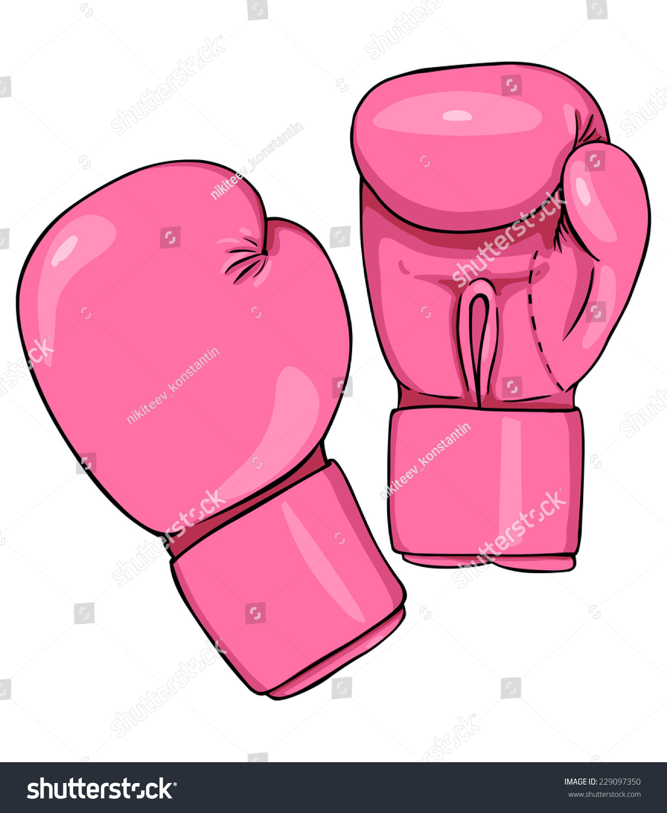 pink boxing mitts