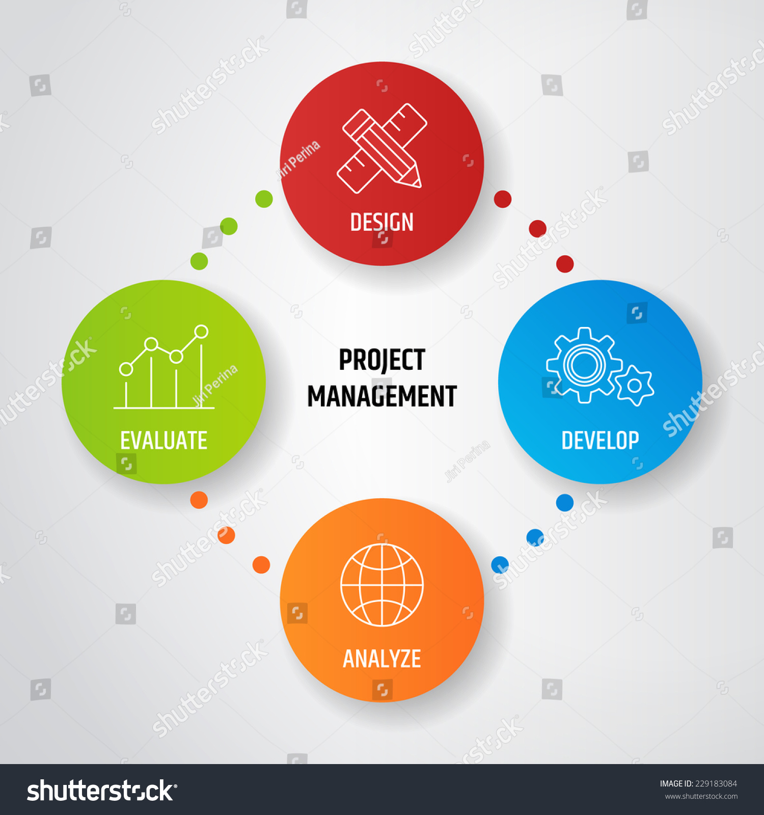 Vector Diagram Project Management Business Product Stock Vector ...