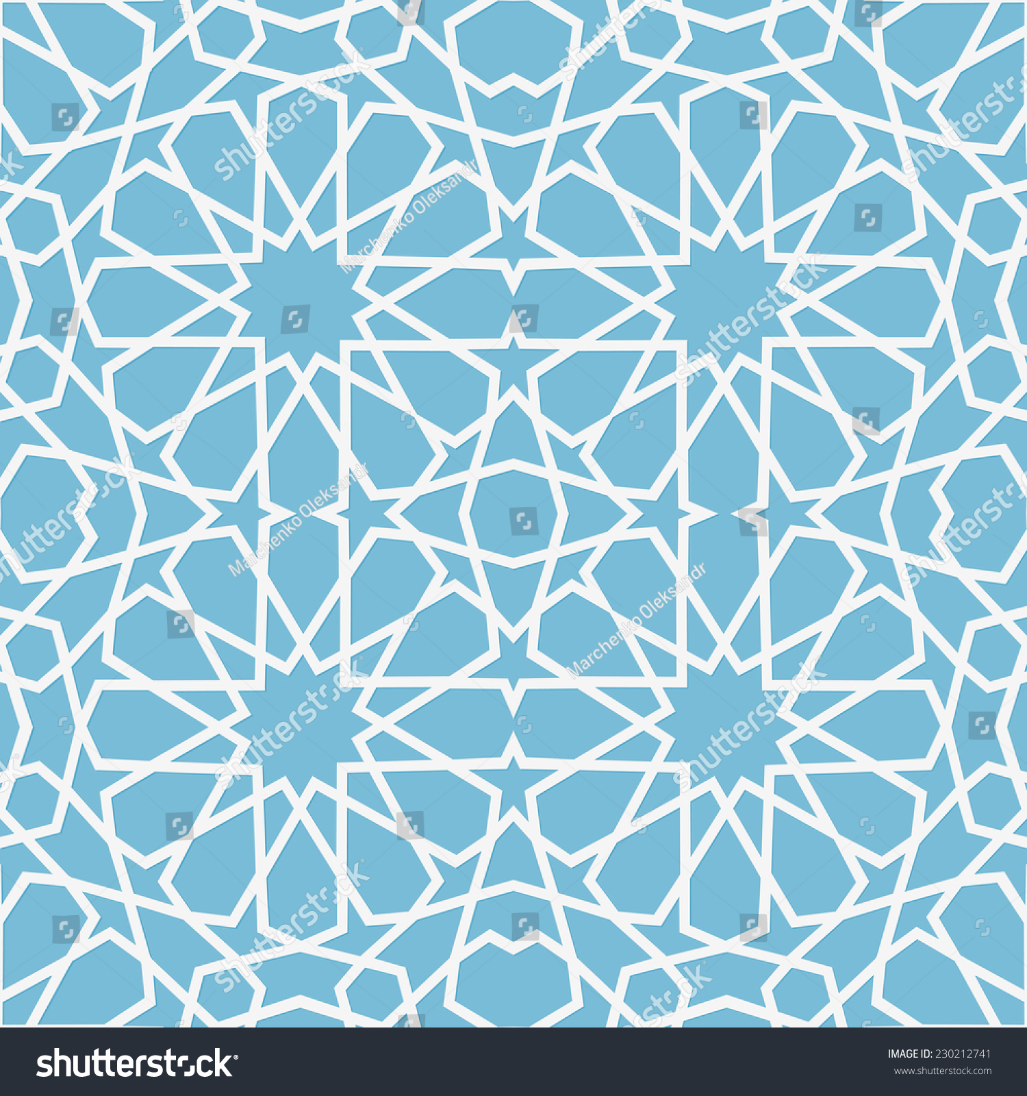 Background Seamless Pattern Islamic Style Stock Vector (Royalty Free ...