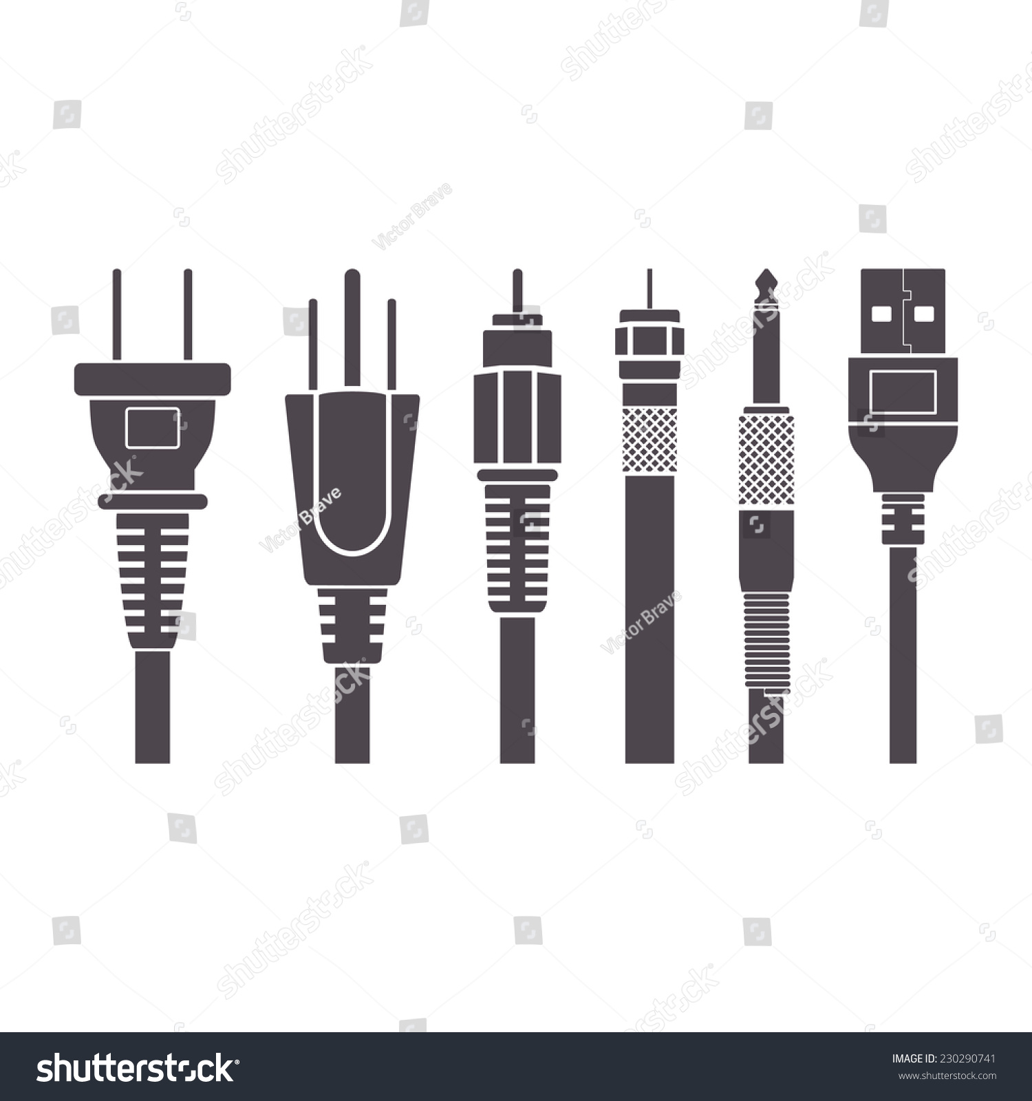 6,134 Tv Cable Stock Vectors, Images & Vector Art | Shutterstock