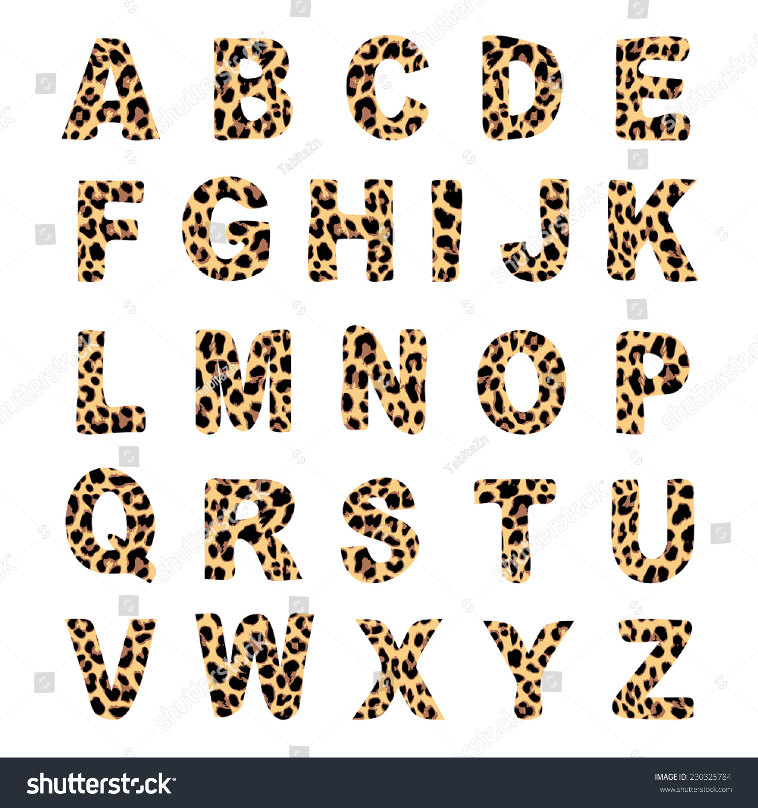 124,035 Animal print letters Images, Stock Photos & Vectors | Shutterstock