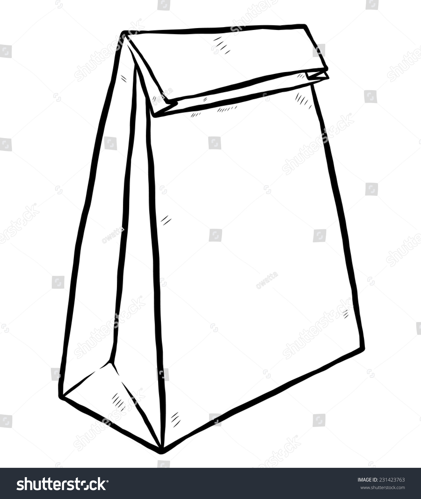 Packaging Paper Bag Cartoon Vector Illustration Stock Vector (Royalty ...