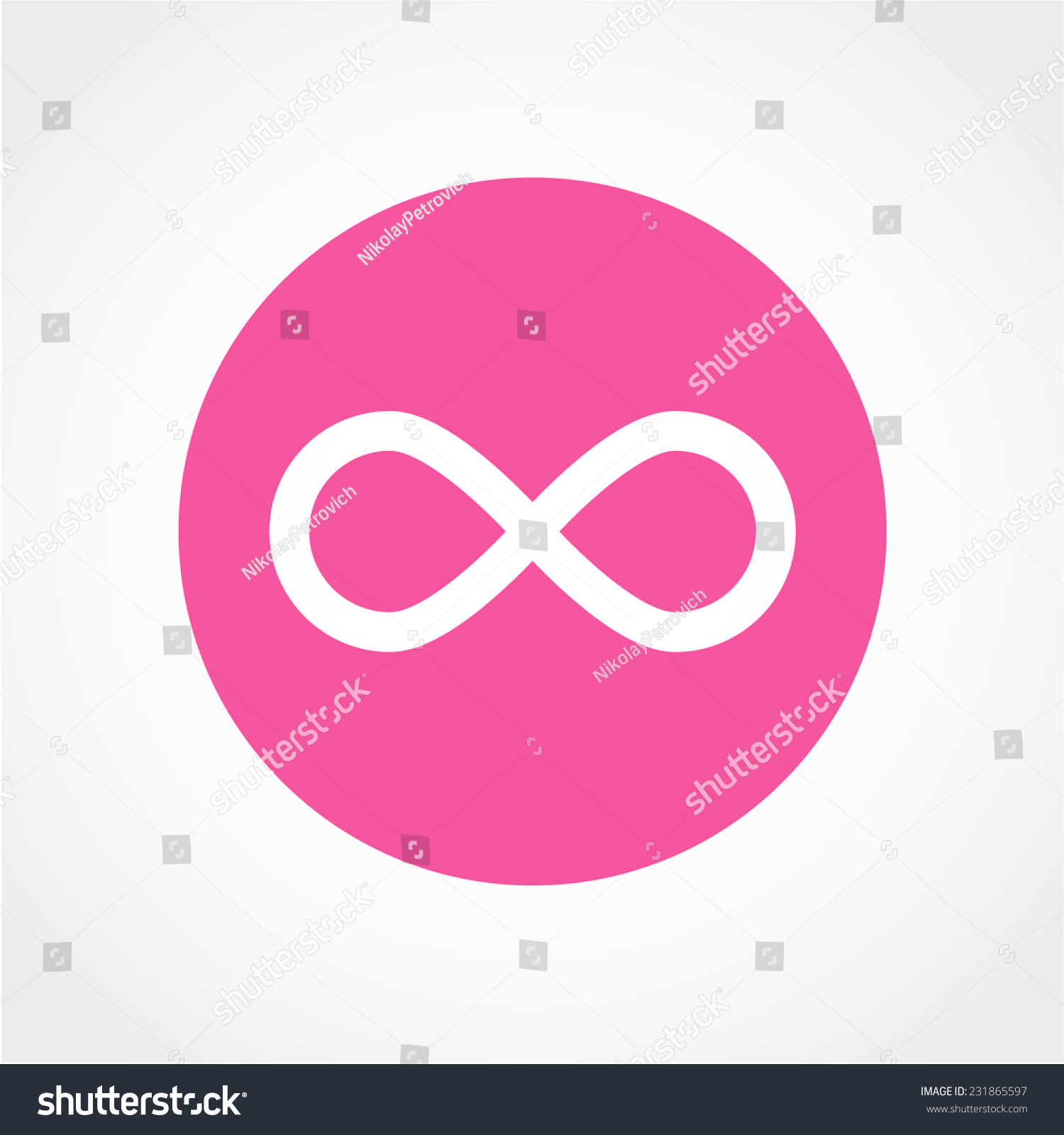 Limitless Sign Icon Infinity Symbol Isolated Stock Vector Royalty Free Shutterstock