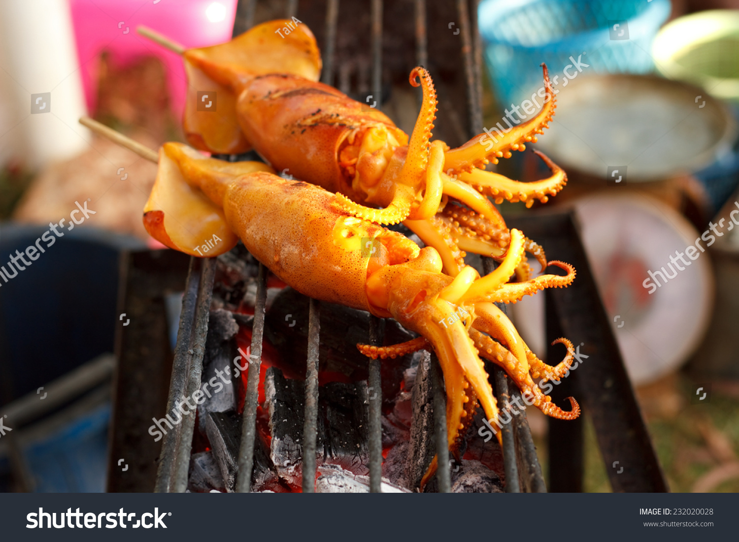 3,300 Grilled Squid On Stick Images, Stock Photos & Vectors | Shutterstock