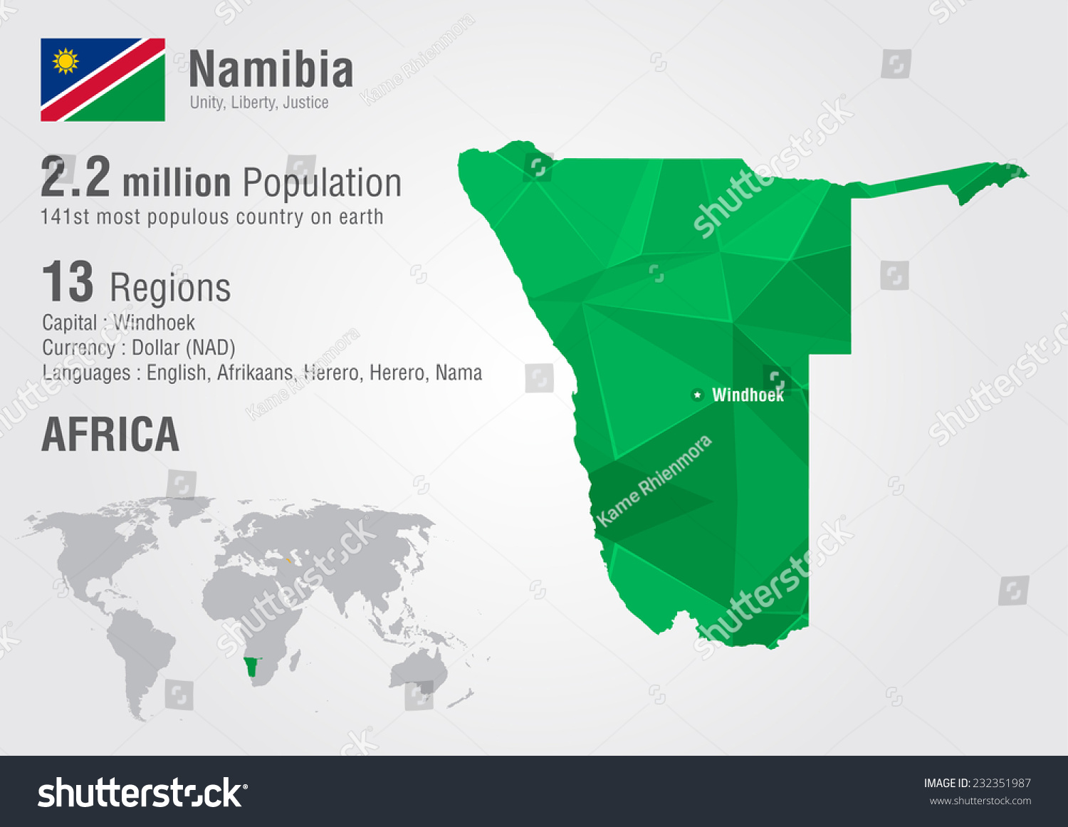 Namibia World Map Pixel Diamond Texture Stock Vector Royalty Free Stock Vector Namibia World Map With A Pixel Diamond Texture World Geography 232351987