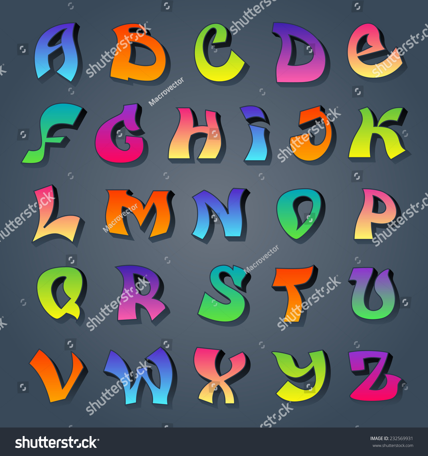 graffiti alphabets styles