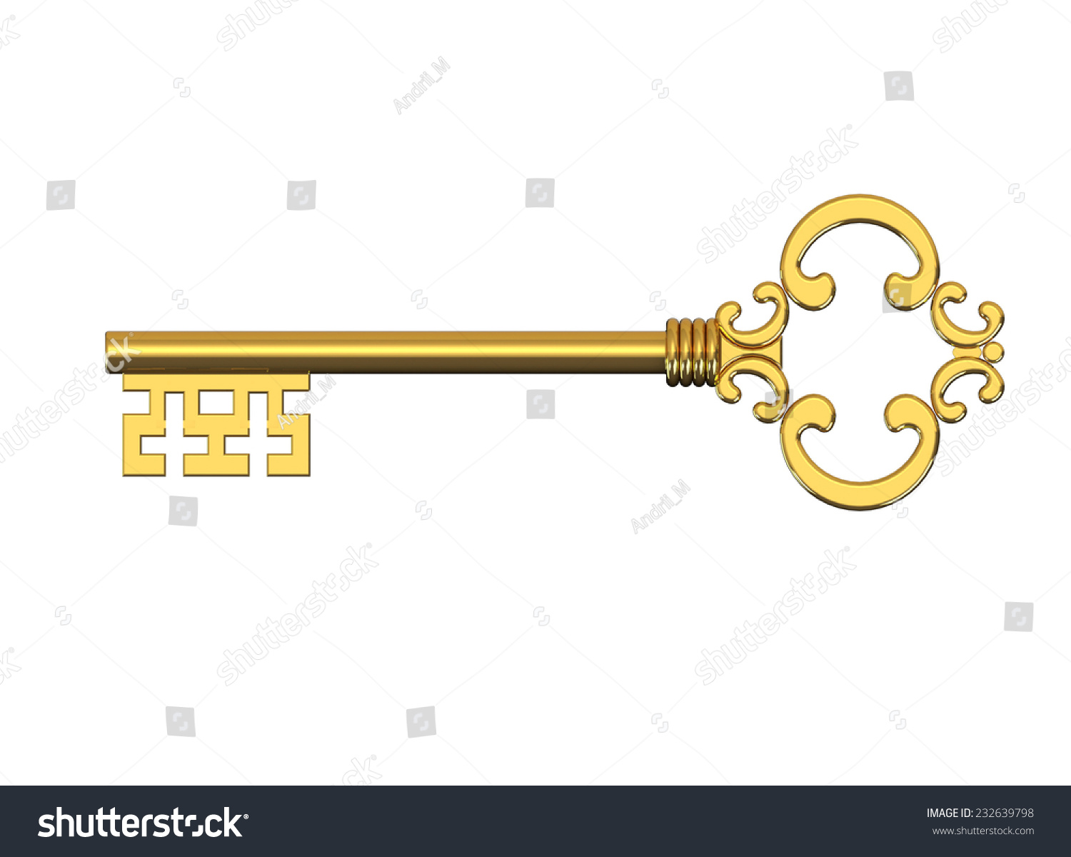 Золотой ключ трафарет