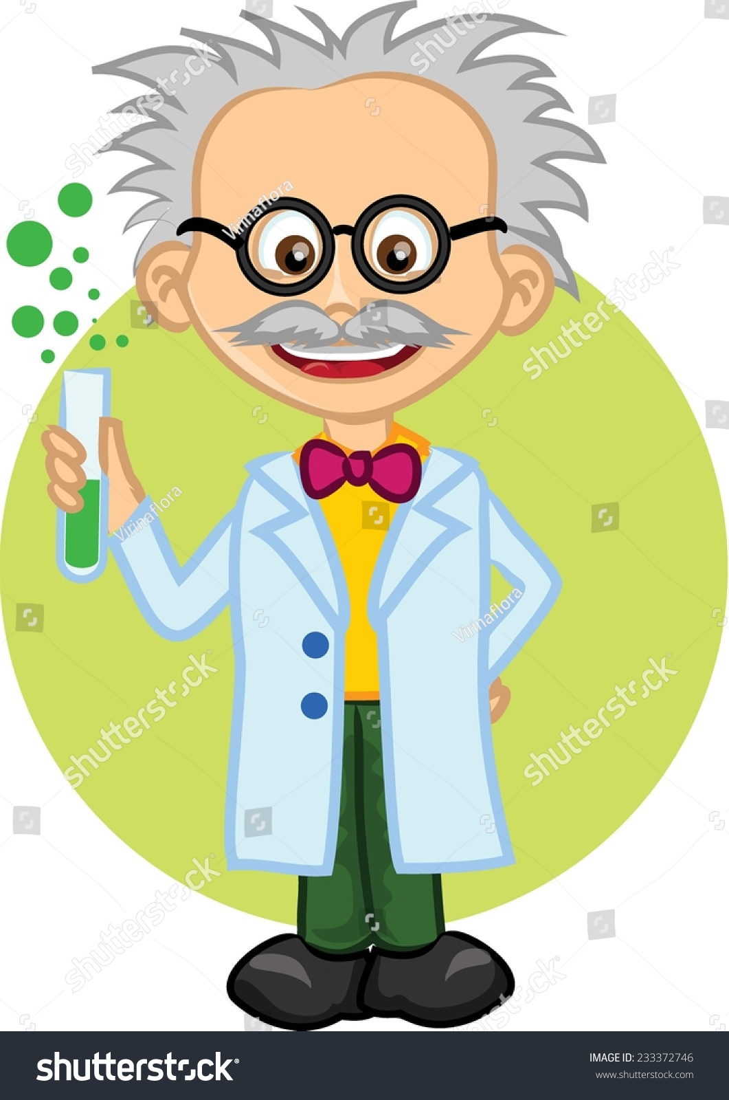 Cartoon Scientists Professor Stock Vector (Royalty Free) 233372746 ...