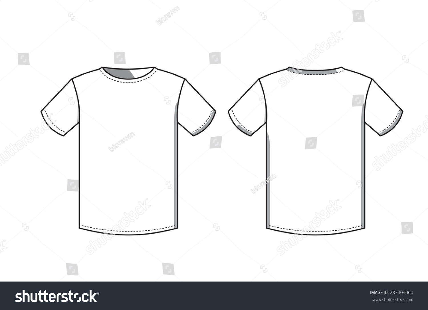 Vector Black Tshirt Icon On White Stock Vector (Royalty Free) 233404060 ...