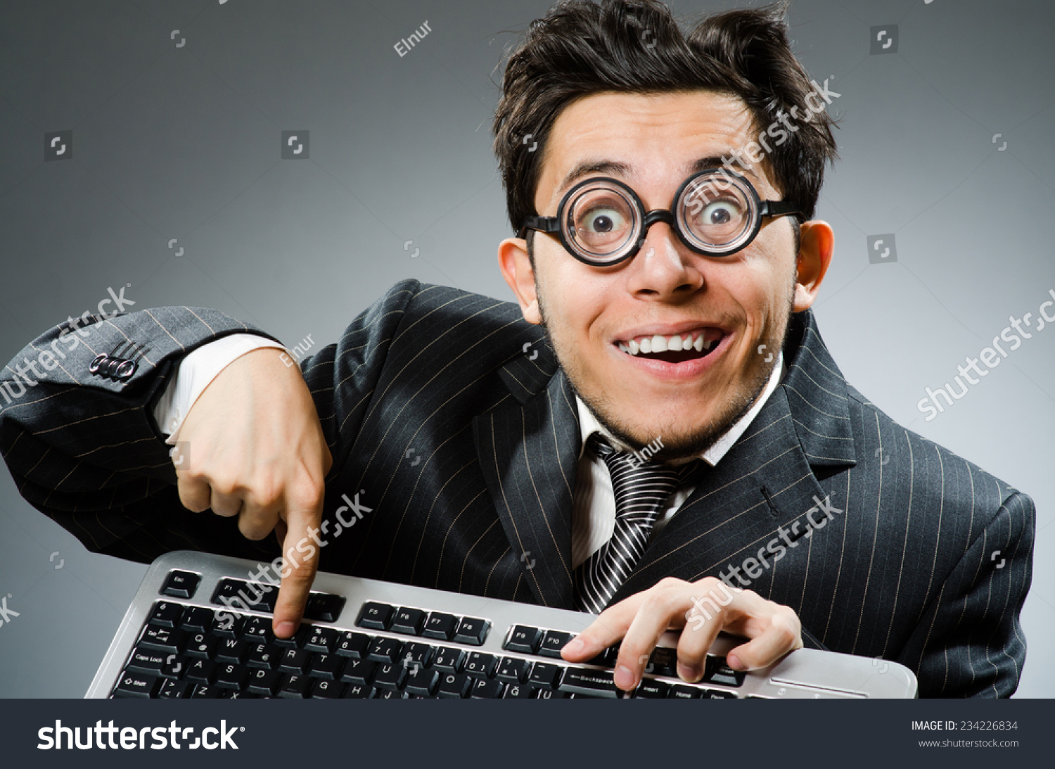 Computer Geek Computer Keyboard Stock Photo 234226834 Shutterstock