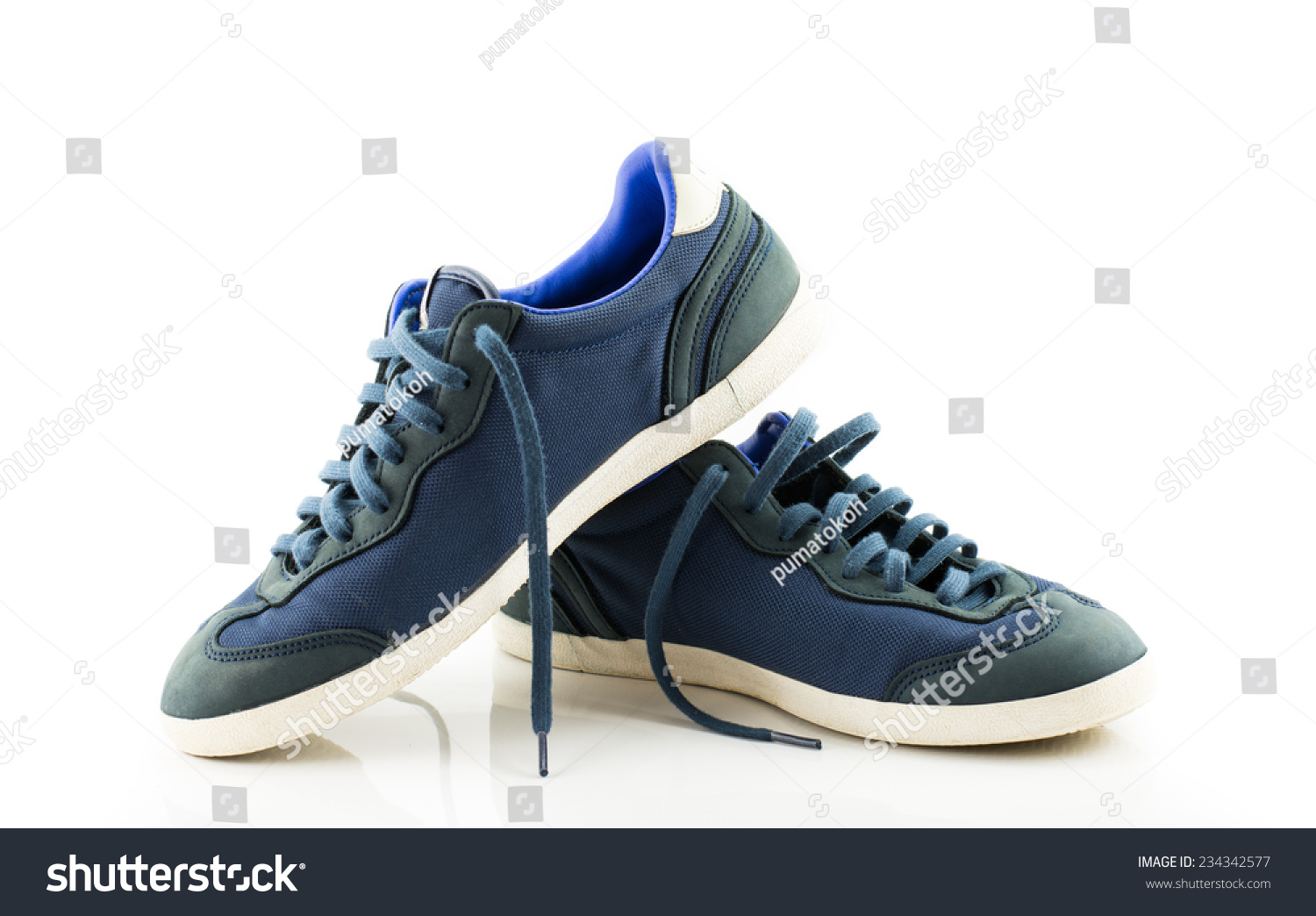 Pair Sport Trainers Isolated On White Stock Photo 234342577 | Shutterstock