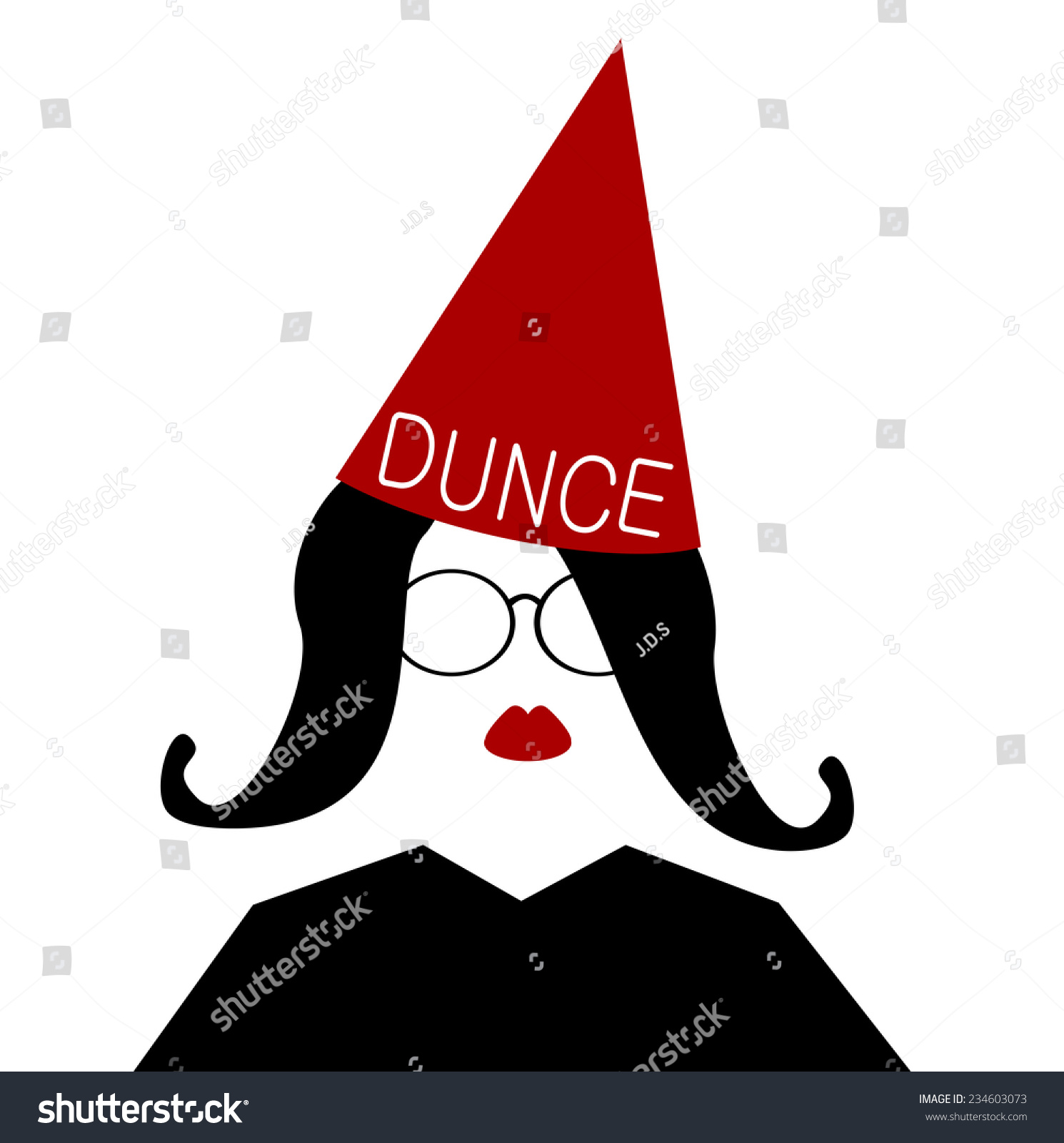 red dunce cap