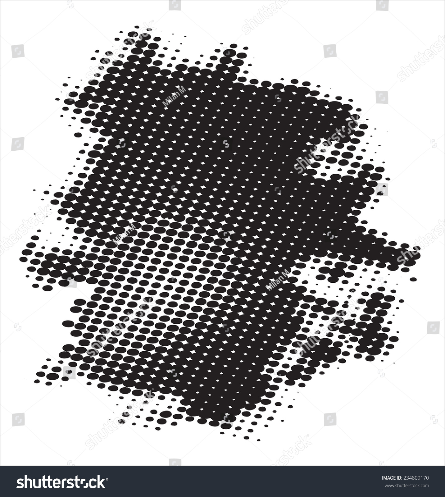 Halftone Splashvector Illustration Stock Vector (Royalty Free ...