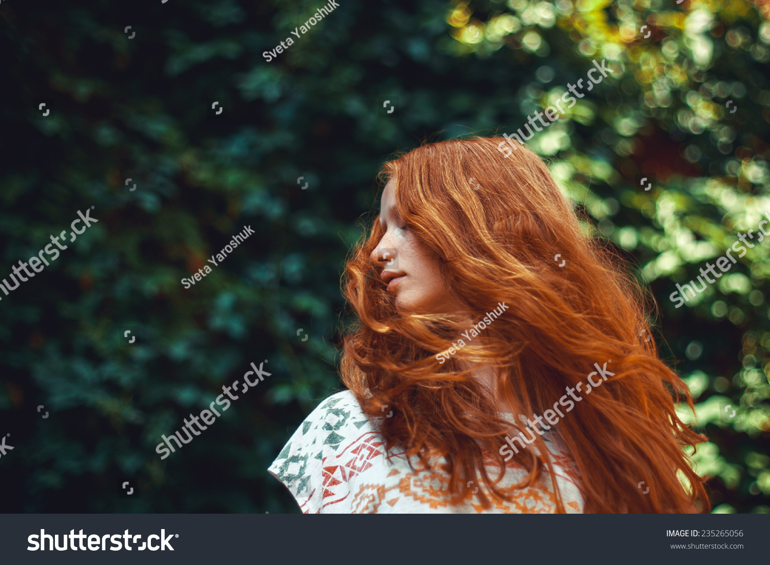 Girl Red Hair Stock Photo 235265056 | Shutterstock