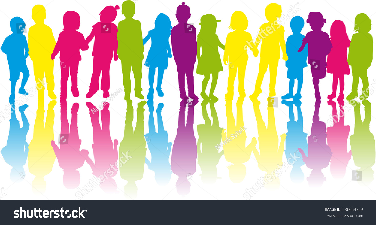 Children Silhouettes Stock Vector (Royalty Free) 236054329 | Shutterstock