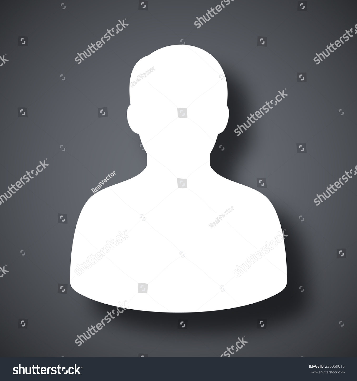 Vector Male User Icon Stock Vector (Royalty Free) 236059015 | Shutterstock